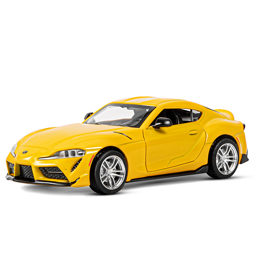 ТМ "Автопанорама" Машинка металлическая 1:31 Toyota Supra [US], желтый, откр. двери, свет, звук, инерция в/к 17,5*13,5*9 см в Джамбо Тойз #2