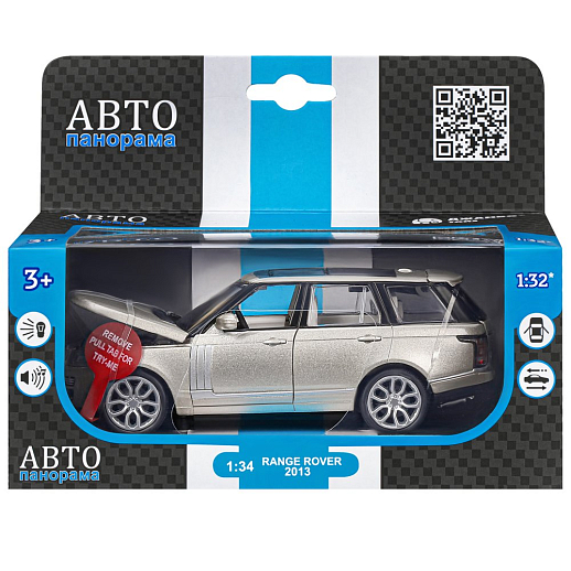 ТМ "Автопанорама" Машинка металлическая 1:34 2013 Range Rover, золотой перламутр, свет, звук, откр. двери, капот и багажник, инерция, в/к 17,5*13,5*9 см в Джамбо Тойз #3