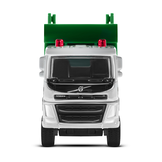 ТМ "Автопанорама" Машинка металлическая 1:72 VOLVO FM мусоровоз, белый, откр. двери, инерция, в/к 16*7,5*5 см в Джамбо Тойз #8