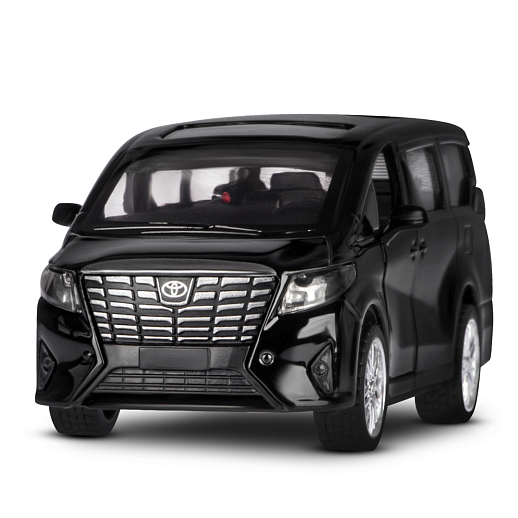 ТМ "Автопанорама" Машинка металлическая 1:43 Toyota Alphard, черный, откр. двери, инерция, в/к 17,5*12,5*6,5 см в Джамбо Тойз #6