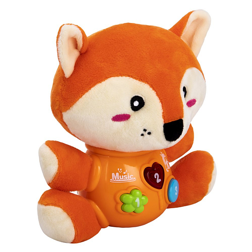 ТМ "Smart Baby" Развивающая мягкая игрушка "Лиса" 17 звуков природы , сказок, мелодий, потешек. Свет в Джамбо Тойз #5