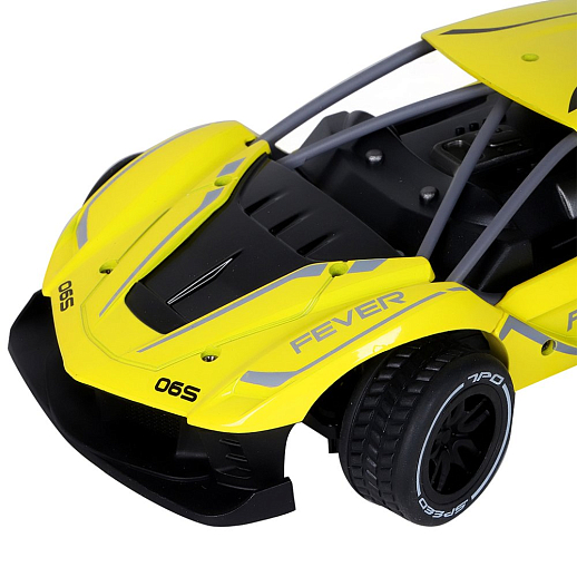 AUTODRIVE Р/У Суперскоростная металлическая машинка (до 15 км/ч+), М1:16, 2.4GHz, 4 канала, цвет желтый, в/к 26*13,5*14см в Джамбо Тойз #7