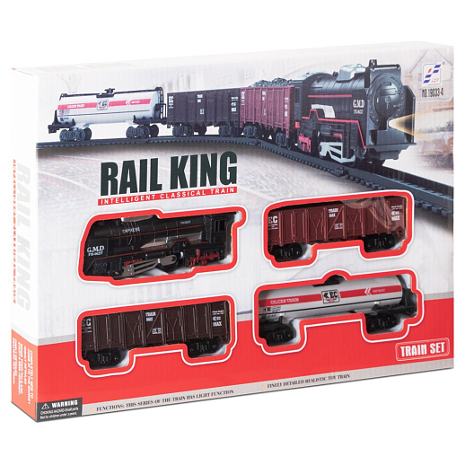 Железная дорога на бат. 18 дет. свет, в/к 35,2*4,0*24,2 см в Джамбо Тойз #8