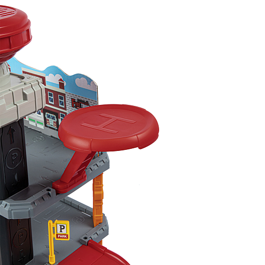Парковка "Пожарная" с лифтом, свет, звук, ручной механизм лифта, в компл. машинки, вертолет, на бат., в/к 45*6,5*31см в Джамбо Тойз #9