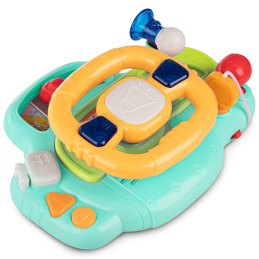 ТМ "Smart Baby" Руль музыкальный, мелодии Шаинского, свет, звук, русский язык, в/к 23,5х10х18 см в Джамбо Тойз #9