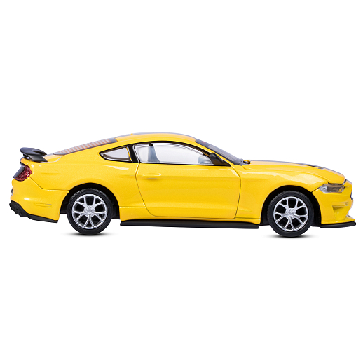 Машинка металлическая 1:43 Ford Mustang GT, желтый, тюнинг, откр. двери, свободный ход колес, в/к 23,5*10*4 см в Джамбо Тойз #7