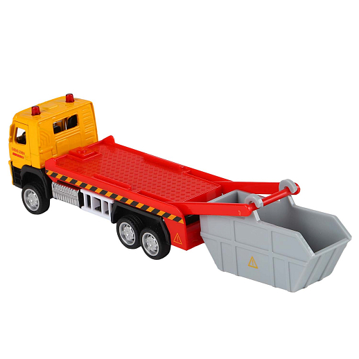 ТМ "Автопанорама" Машинка металлическая 1:72 VOLVO FM "Мусоровоз", желтый, откр. двери, инерция, в/к 17,5*13*6,5 см в Джамбо Тойз #5