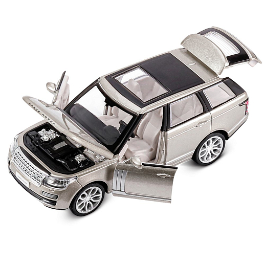 ТМ "Автопанорама" Машинка металлическая 1:34 2013 Range Rover, золотой перламутр, свет, звук, откр. двери, капот и багажник, инерция, в/к 17,5*13,5*9 см в Джамбо Тойз #14