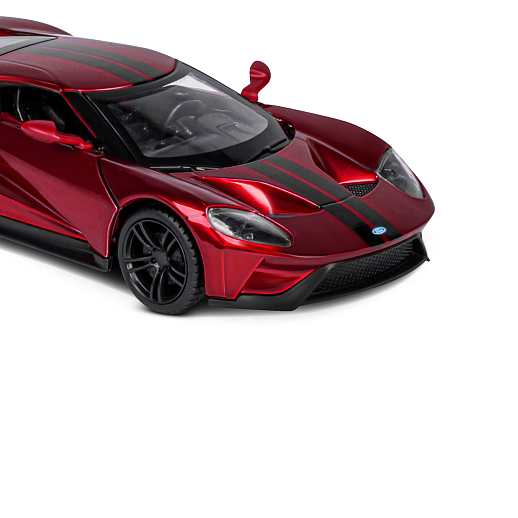 ТМ "Автопанорама" Машинка металлическая 1:32 Ford GT, красный, откр. двери, свет, звук, инерция, в/к 19*9*7 см в Джамбо Тойз #3