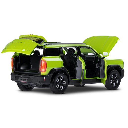 ТМ "Автопанорама" Машинка металлическая 1:32 Haval Kugou, зелен., свет, звук, откр. двери, капот и дверка багажника, инерция, в/к 19*9*7 см в Джамбо Тойз #5