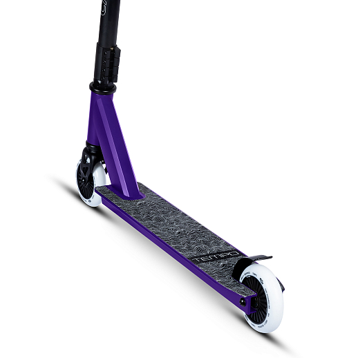 Трюковый самокат CITYRIDE TEMPO, T-bar сталь 50*50см, дека алюм.49*9,5см, колеса PU 86A 100мм, пластик диск, вилка резьб., хомут 4б., цвет Фиолетовый  в Джамбо Тойз #7