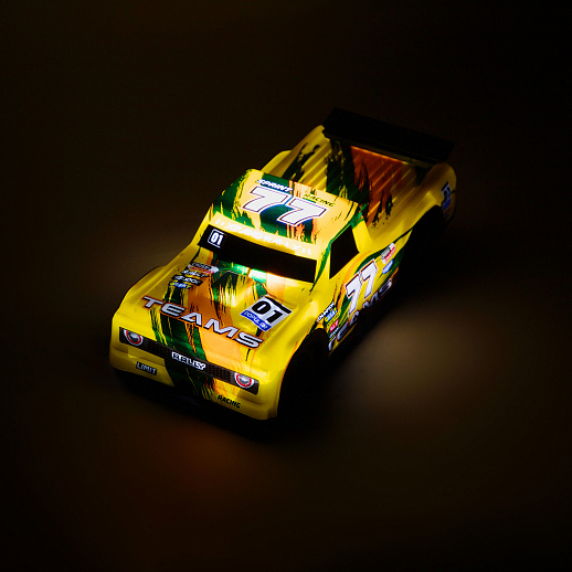 Р/у Машина гоночная,1:22, 4 канала, 3D подсветка корпуса, цвет желтый, в/к 27*13,5*12 см в Джамбо Тойз #9