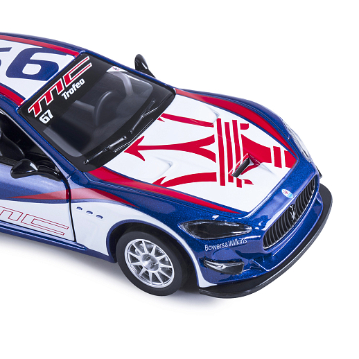 ТМ "Автопанорама" Машинка металл., 1:32 Maserati Gran Turismo MC GT4, синий, инерция, свет, звук, откр. двери, в/к 17,5*13,5*9 см в Джамбо Тойз #10