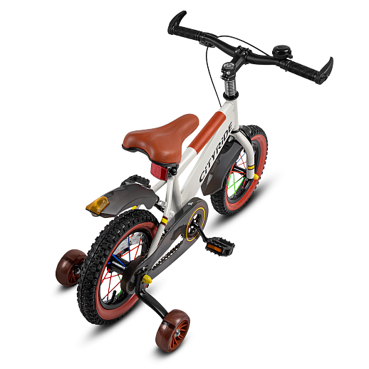 Велосипед двухколёсный CITYRIDE, модель CR-B2-07F52, колеса 12", рама сталь, колеса сталь, балансирные колеса со светом, маячок в заднем крыле, цвет белый в Джамбо Тойз #8