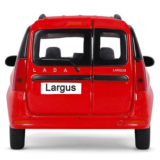 Машинка металлическая Автопанорама, инерционная, коллекционная модель LADA LARGUS, масштаб 1:24, свет, звук, открываются 4 двери, капот, багажник, красный, в/к 24,5*12,5*10,5 см в Джамбо Тойз #10