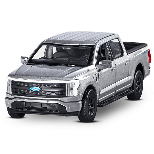 Машинка металлическая 1:36 Ford F-150 с зарядной станцией, серебристо-серый, свет, звук, откр. двери и капот, инерция, в/к 20,6*9,*9 см в Джамбо Тойз #7
