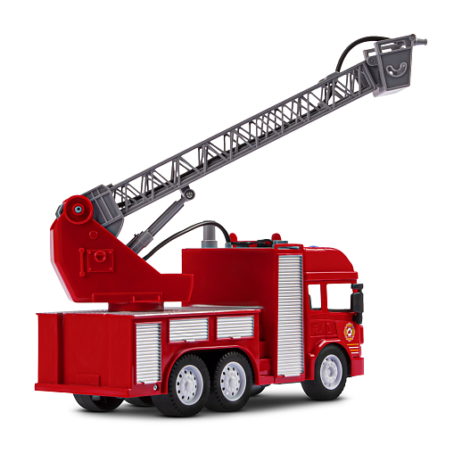 Фрикционная машина "Пожарная" на бат.,со светом и звуком, стреляет водой, красный, в/к 35,5х12,5х19,5 см в Джамбо Тойз #18