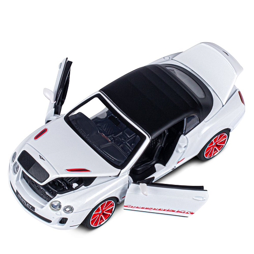 ТМ "Автопанорама" Машинка металлическая 1:24 Bentley Continental Supersports ISR, белый, откр. двери, капот и багажник, свет, звук, свободный ход колес, в/к 24,5*12,5*10,5 см в Джамбо Тойз #14