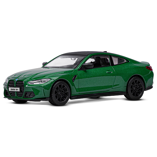 ТМ "Автопанорама" Машинка металлическая 1:32 BMW M4 (G82) зеленый, открываются двери, свет, звук, инерция, в/к 18*13,5*9 см в Джамбо Тойз #2