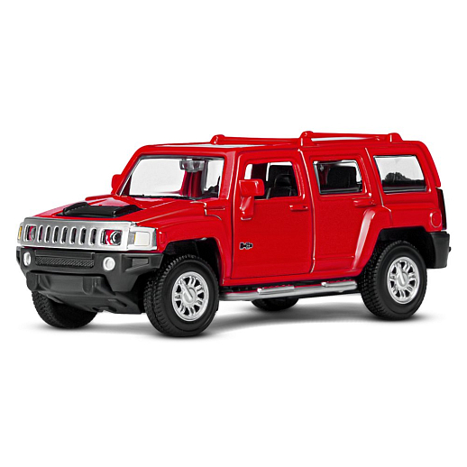 ТМ "Автопанорама" Машинка металлическая 1:43  Hummer H3, красный, откр. двери, инерция, в/к 17,5*12,5*6,5 см в Джамбо Тойз #2