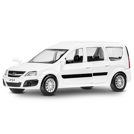 ТМ "Автопанорама" Машинка металлическая 1:43, LADA LARGUS белая, откр. 2 двери., инерция в Джамбо Тойз #6
