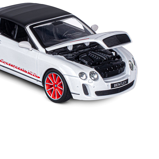 ТМ "Автопанорама" Машинка металлическая 1:24 Bentley Continental Supersports ISR, белый, откр. двери, капот и багажник, свет, звук, свободный ход колес, в/к 24,5*12,5*10,5 см в Джамбо Тойз #19