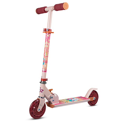 2хкол. самокат CITYRIDE HW 120, ал. 50/50% , t-bar алюм, дека сталь, грипсы 95мм TPR, колеса PVC со светом  120/120 мм в Джамбо Тойз #2