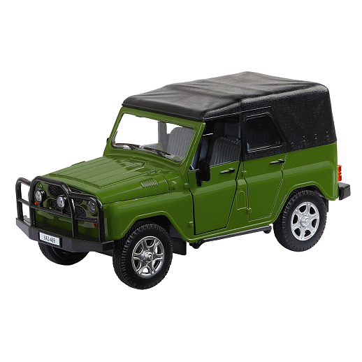 Игрушка для детей: Машинка металлическая 1:24 УАЗ, цвет зеленый хаки, свет, звук, инерция, артикул JB1251784 в Джамбо Тойз #10