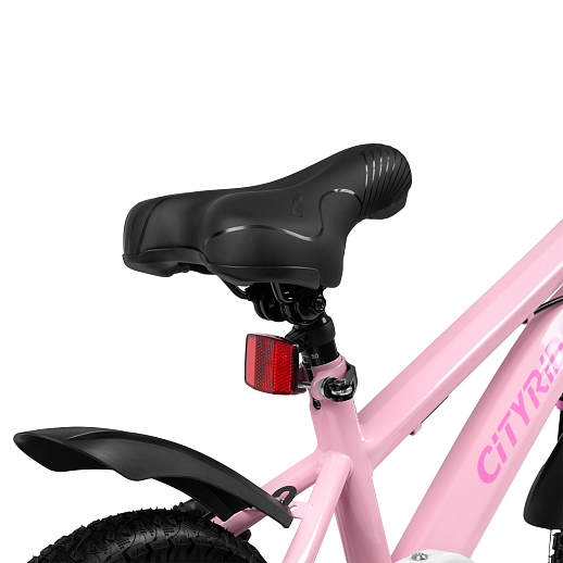 Велосипед двухколёсный CITYRIDE, модель CR-B2-07B, колеса 12", рама сталь, дисковые мех. тормоза, обода сталь, балансирные колёса, цвет розовый в Джамбо Тойз #6