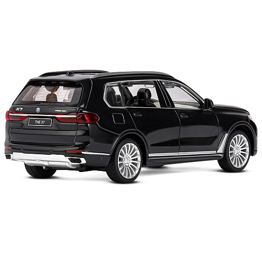 ТМ "Автопанорама" Машинка металлическая 1:32 BMW X7, черный, свет, звук, откр. четыре двери, капот и багажник, инерция, в/к 19*9*7 см в Джамбо Тойз #11