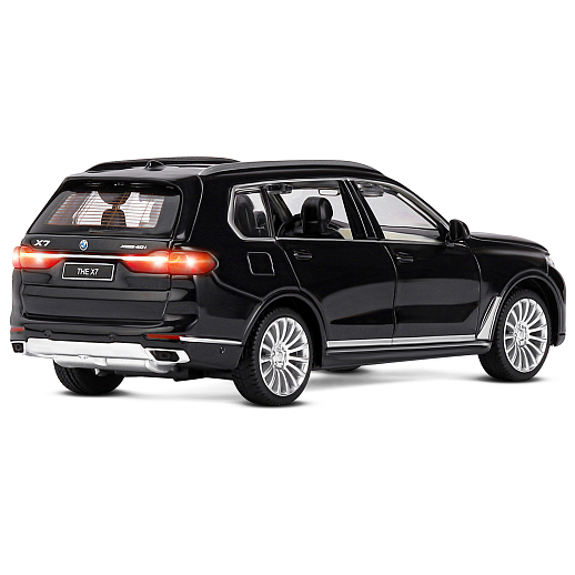 ТМ "Автопанорама" Машинка металлическая 1:32 BMW X7, черный, свет, звук, откр. четыре двери, капот и багажник, инерция, в/к 19*9*7 см в Джамбо Тойз #10