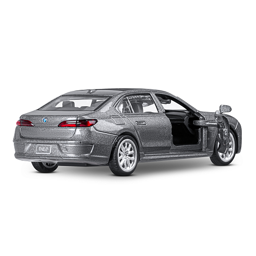 ТМ "Автопанорама" Машинка металл. 1:47 BMW I7, серый, инерция, откр. двери, в/к 17,5*12,5*6,5 см в Джамбо Тойз #14