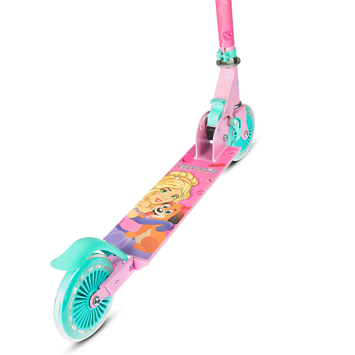 2хкол. самокат CITYRIDE HW 120, ал. 50/50% , t-bar алюм, дека сталь, грипсы 95мм TPR, колеса PVC со светом  120/120 мм в Джамбо Тойз #10