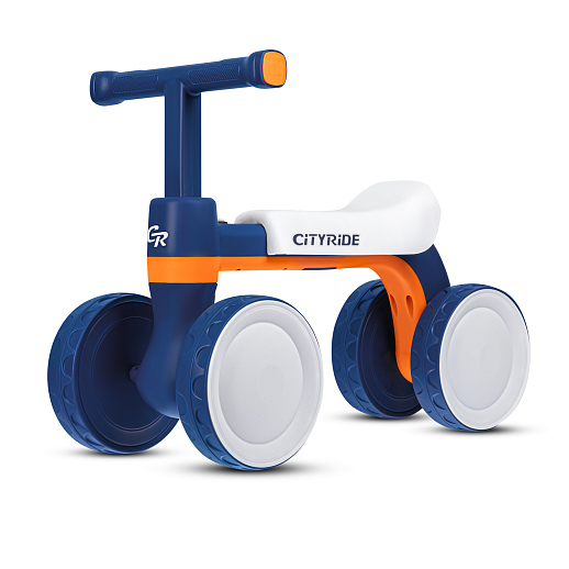 Беговел CITYRIDE, рама пластик, колеса пластик, музыка Шаинского, свет, Синий-оранжевый, в/к в Джамбо Тойз #6