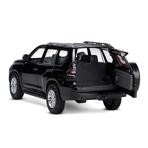 ТМ "Автопанорама" Машинка металлическая, 1:24, Land Cruiser Prado, черный, открываются двери, капот и багажник, свободный ход колес, световые и звуковые эффекты, в/к 24,5х12,5х10,5 см в Джамбо Тойз #20