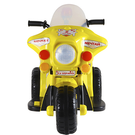 Мотоцикл на аккум.6V4AH*1, 1 мотор, вперед/назад, свет, звук,, цвет желтый, мотоцикл 82*52*37см, в/к 55х34х31 в Джамбо Тойз #5
