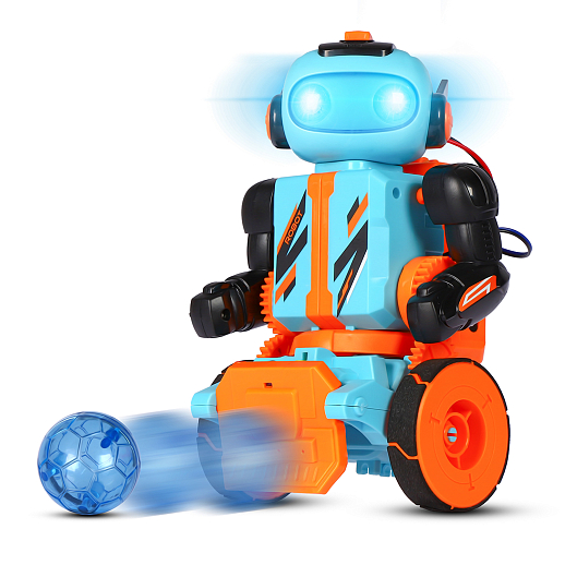 Р/у DIY робот, сборная модель, 3в1: играет в футбол/ стреляет/ захватывает и удерживает груз, движ. вперед/назад/повороты, в/к 40,5*7,3*30,3см в Джамбо Тойз #10
