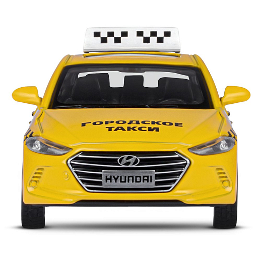 ТМ "Автопанорама" Машинка металлическая 1:40 HYUNDAI ELANTRA, ГОРОДСКОЕ ТАКСИ, откр. двери, инерция, 17,5*12,5*6,5 см в Джамбо Тойз #8