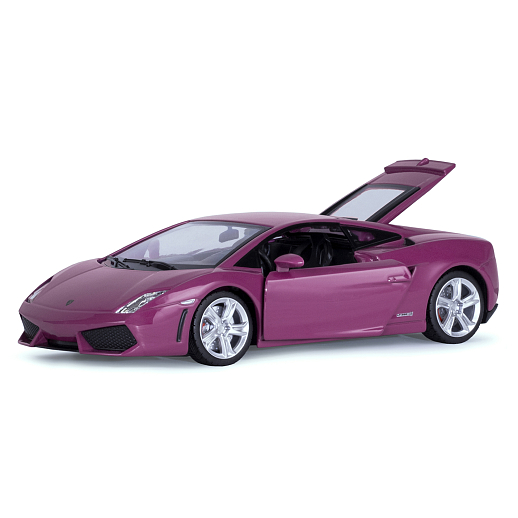 ТМ "Автопанорама" Машинка металлическая 1:24 Lamborghini Gallardo, розовый, откр. двери и багажник, свет, звук, свободный ход колес, в/к 24,5*12,5*10,5 см в Джамбо Тойз #8