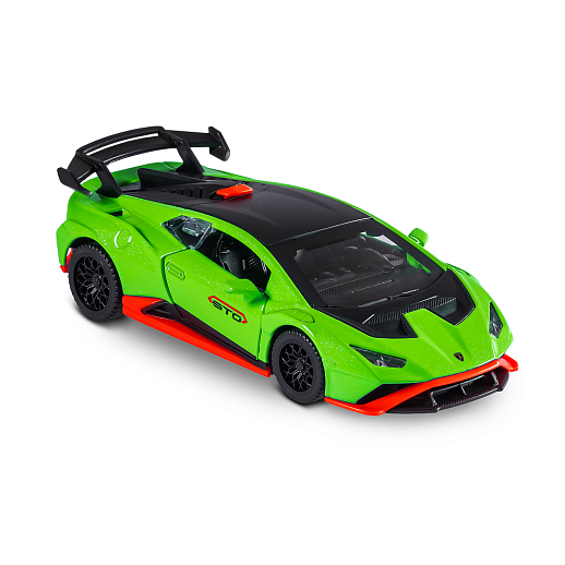 ТМ "Автопанорама" Машинка металл. 1:40 Lamborghini STO, зеленый, инерция, откр. двери, в/к 17,5*12,5*6,5 см в Джамбо Тойз #11