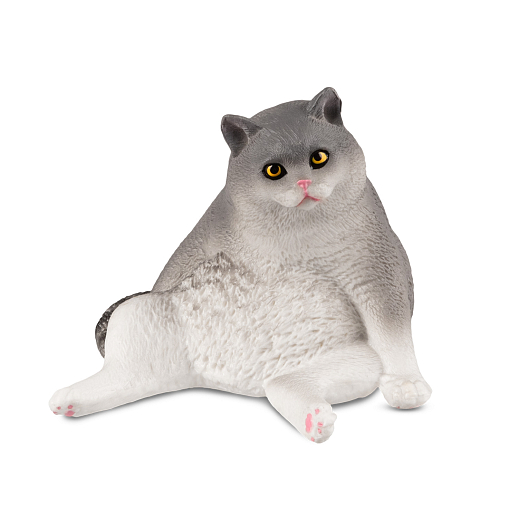 ТМ "DARWIN, Коллекционная фигурка "Кот Полусидящий" Серый в/п, 7,3*8,5*6,3 см в Джамбо Тойз