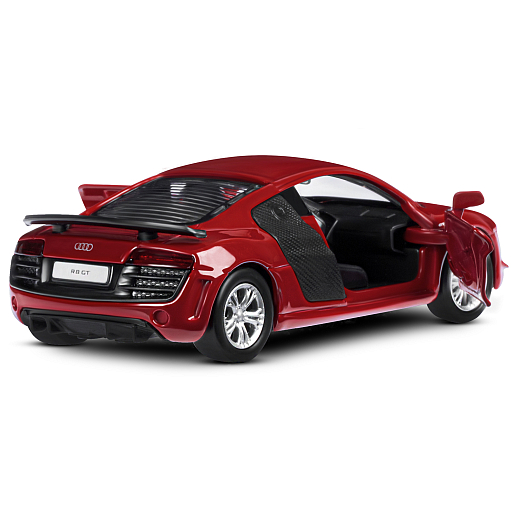 ТМ "Автопанорама" Машинка металлическая 1:43 Audi R8 GT, красный, откр. двери, инерция, в/к 16*7,5*5 см в Джамбо Тойз #4