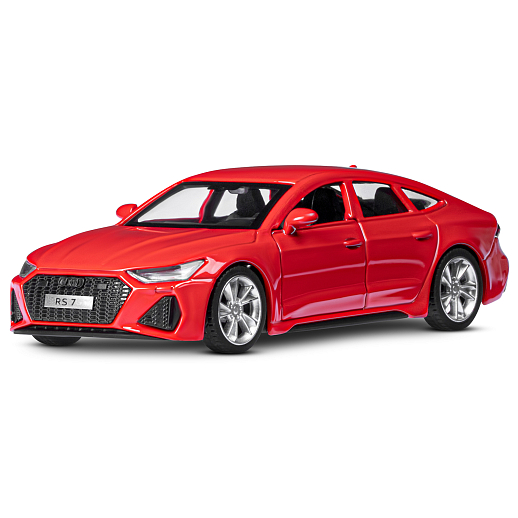 ТМ "Автопанорама" Машинка металлическая 1:43 Audi RS7 Sportback, красный, откр. двери, инерция, в/к 17,5*12,5*6,5 см в Джамбо Тойз #2