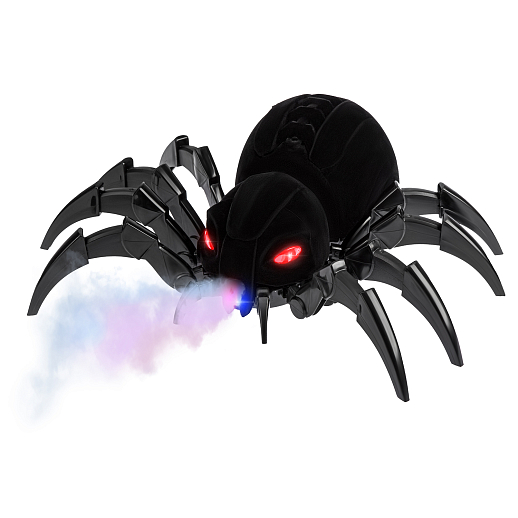 Р/у гигантский паук с паром, 29см,свет,звук.эффекты,с аккум., цвет черный, в/к 30,4*26,4*11,4см в Джамбо Тойз #2