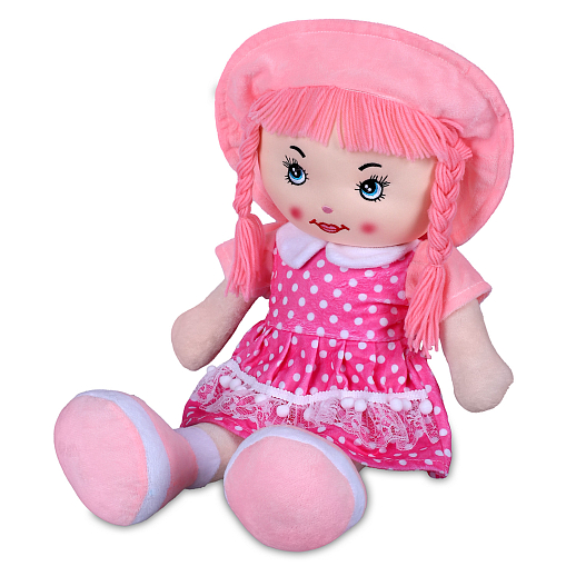 ТМ "Amore Bello" Кукла мягкая на бат., фразы на русском языке, стихотворение, песенка, 55 см, розовый 1, в/п в Джамбо Тойз #2