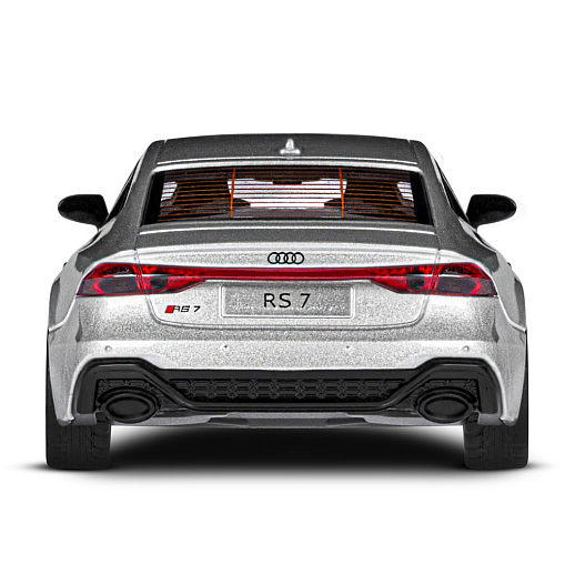 ТМ "Автопанорама" Машинка металл.1:35 Audi RS7 Sportback, серый, откр. двери и капот, свет, звук, инерция в/к 18*9*13,5 см в Джамбо Тойз #12