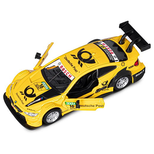 ТМ "Автопанорама" Машинка металлическая 1: 44 BMW M4, желтый, откр. двери, инерция, в/к 17,5*12,5*6,5 см в Джамбо Тойз #11
