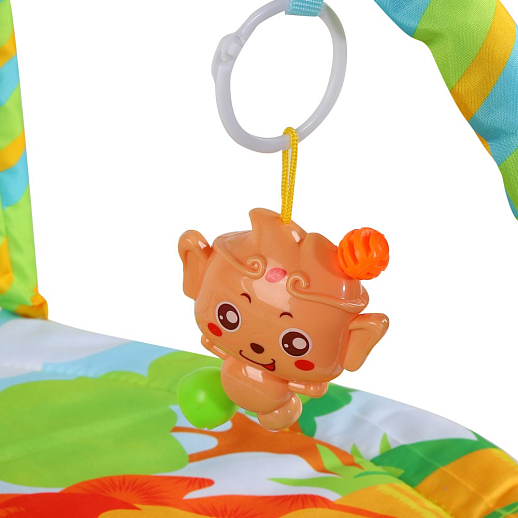 ТМ "Smart Baby"  Детский развивающий коврик с игрушками-погремушками, размер коврика 82х64 см, в/п  60х63х4см в Джамбо Тойз #4