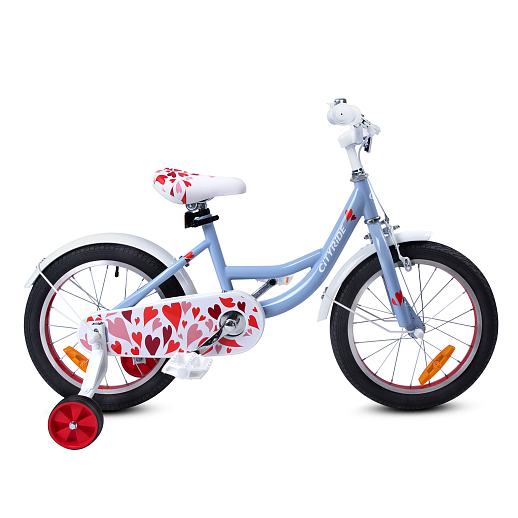 Велосипед двухколёсный CITYRIDE, модель CR-B2-04H, колеса 16", рама сталь, колеса алюмниий, балансирные колеса, картриджная каретка, цвет голубой в Джамбо Тойз #4