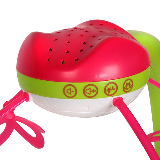 ТМ "Smart Baby" Мобиль" 500 мелодий, проектор, ночник, пульт, ярко-розовый в/к 37*28*10 см в Джамбо Тойз #4